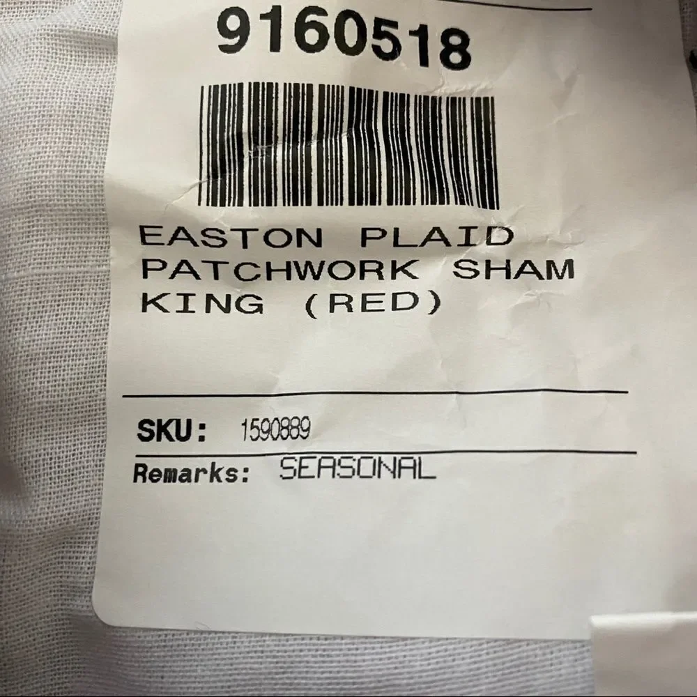 PB Easton Plaid Patchwork Cotton Sham